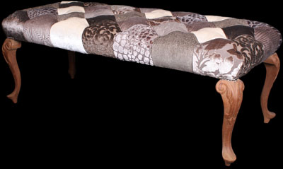 Patchworkk footstool &ndash; Stunning