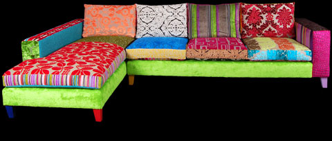 Patchwork corner sofa &ndash; Sumptuous